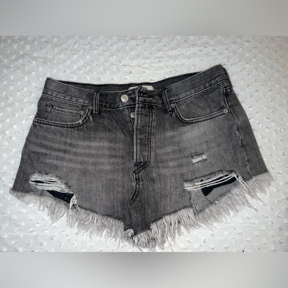 We the Free - Women’s Frayed Denim Shorts -27 - Picture 7 of 7